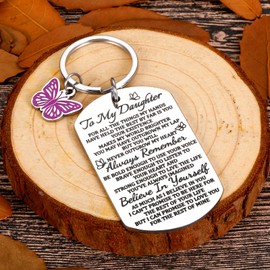 Stocking Stuffers for Adults Women Teens Daughter Gifts from Mom Birthday Gifts for Daughter Christmas Butterfly Gifts Sweet 16 21 Birthday Gifts Keychain Stocking Stuffers for Girls Valentines Gifts