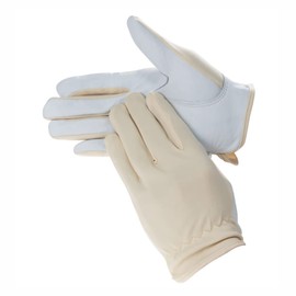 TopHomer Safety Work Gloves, Multi-Use Protective Glove Sheepskin Gauntlets Glove Soft Protection Gloves for Mechanics, Construction, Agriculture Work, Cargo Handling 3 Pairs