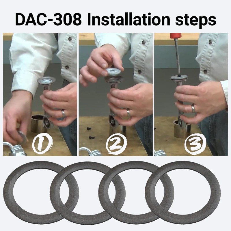 4 Pack DAC-308 Piston Rings for Craftsman Air Compressor –
