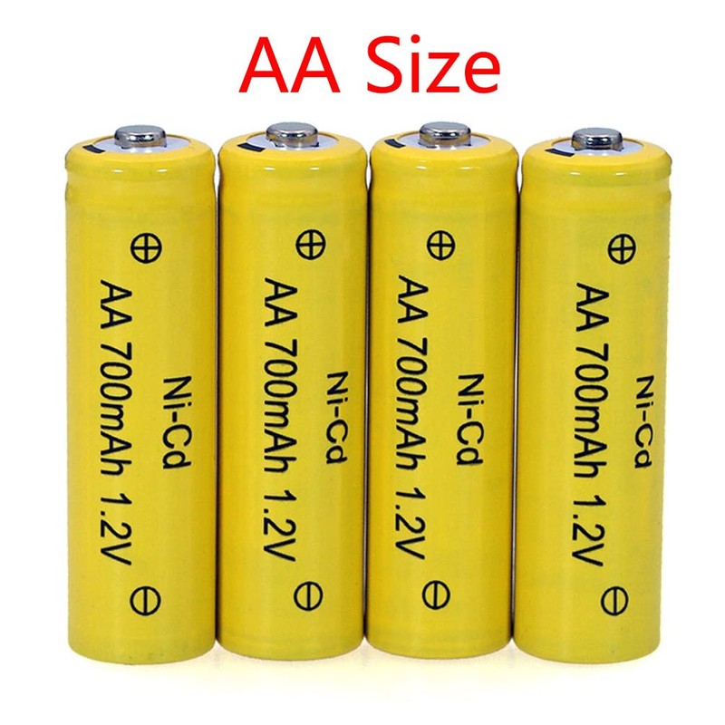 12 Packs AA Garden Ni-Cd Batteries 1.2V AA 700mAh Ni-Cd