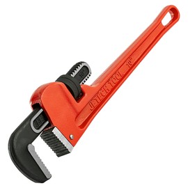 Jetech 10 Inch (250mm) Straight Pipe Wrench, Adjustable Heavy Duty Plumbing Wrench with Floating Hook Jaw and I-Beam Handle