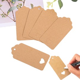 2 Reels 2mm Jute Garden String, Jute Twine String, 100m Long Natural Jute Twine Brown String for Gift Wrapping, Gardening Floristry, Arts, DIY Crafts Decoration, Garden Twine with 10 Kraft Paper Tags