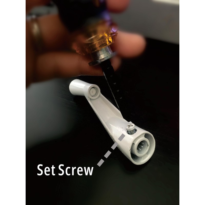 Window Crank Handle Replacement, (Pack of 2)(White Color) Fit to