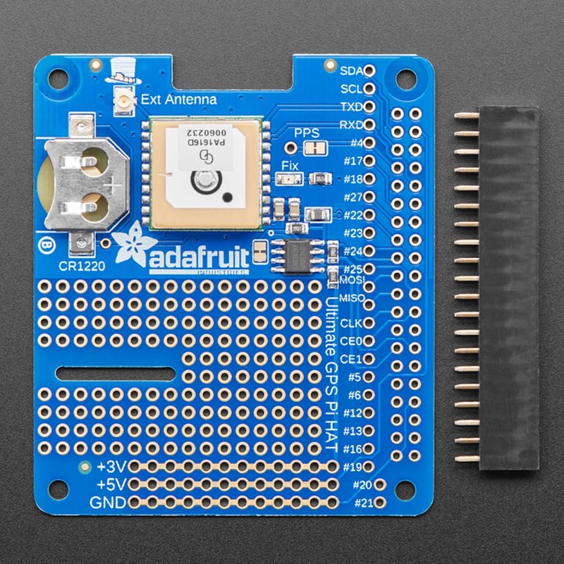 Adafruit GPS HAT for Raspberry Pi - Ultimate Mini Kit,