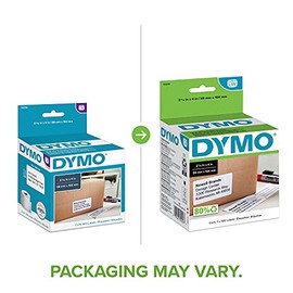 DYMO - Etiquetas de envío grandes LW auténticas para impresoras de etiquetas LabelWriter, para imprimir direcciones de hasta 6 líneas, 2-5/16 x 4 pulg