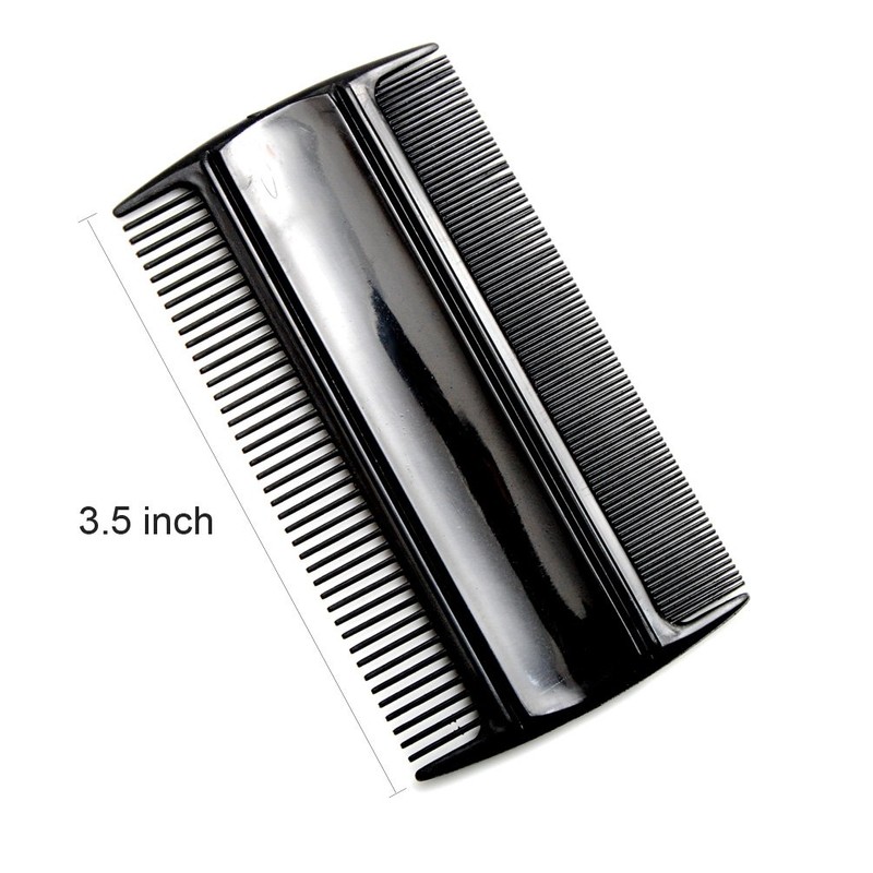 Favorict (3 Pack) 3.5" Pocket Hair Comb Beard & Mustache