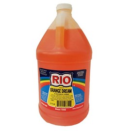 Premium Orange Dream Flavored Snow Cone Syrup, 1 Gallon, By Rio