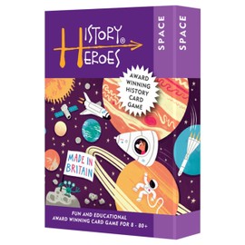 History Heroes: SPACE - Space Quiz Game for Kids, Adults, Game Night - Family Friendly Party Game About the History Of Space - Fun & Educational Card Game