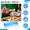 Baderke 2 Sets Acrylic Sushi Making Kit Large Musubi Mold