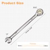 uxcell Ratcheting Wrench 1/4" 12-Point 72-Teeth Ratchet Box End and