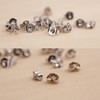 HESSION 4 PCS 925 Silver Earring Backs Replacements 18K White
