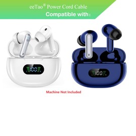 eeTao 5V USB Type C Charging Cable Compatible with NVBOTY Aid 2 Aid2 Bluetooth Hearing Aids for Seniors Charging Case Rechargeable Battery DC5V DC5V 5.0V Power Cord Cable