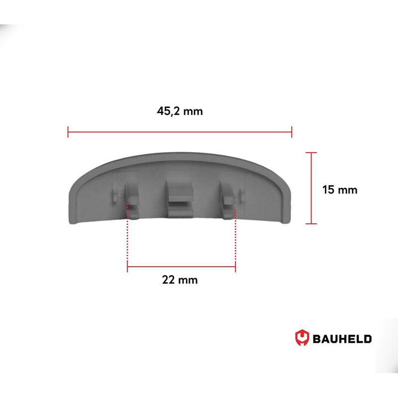 BAUHELD® Window Water Slot Caps 25-30 mm [Pack of 30]