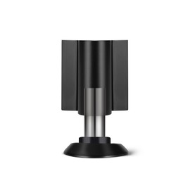 Bak Bo Magnetic Door Stoppers 2 Pack Bottom of Door Holder Keep Door Open No Drilling Magnet Floor Door Stop with Screws and Adhesive Matte Black DS268MB-2