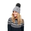ELIMELI® 15568 Women's Winter Hat, Warm Knitted Hat with Bobble,