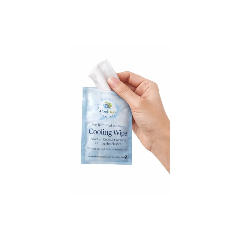 Gentle Cooling Wipes for Hot Flashes and Warm Weather