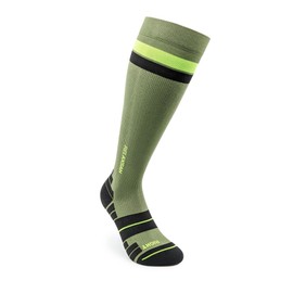 Relaxsan 800 Sport Socks (Green/Yellow, 2L) – Sports compression graduated socks Dryarn fibre maximum performance