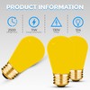 OHLECTRIC S14 Ceramic Yellow String Light Bulbs with E26 Base
