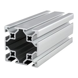 8020, 20-4040, 20 Series 40mm x 40mm 40x40 T-Slotted Aluminum Extrusion DIY Extruded Linear Slot Bar Rail Metric 80/20 (Clear Anodize, 455mm Long)