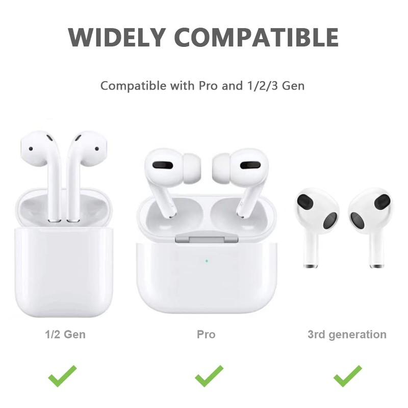 Ear Hooks Compatible with AirPods 3rd Generation [Multi-Dimensional Adjustable] YINVA