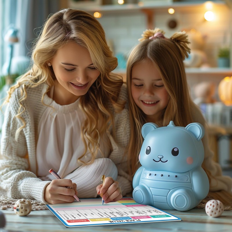 Dry Erase Place Value Whiteboard, 9" x 12" Double Sided