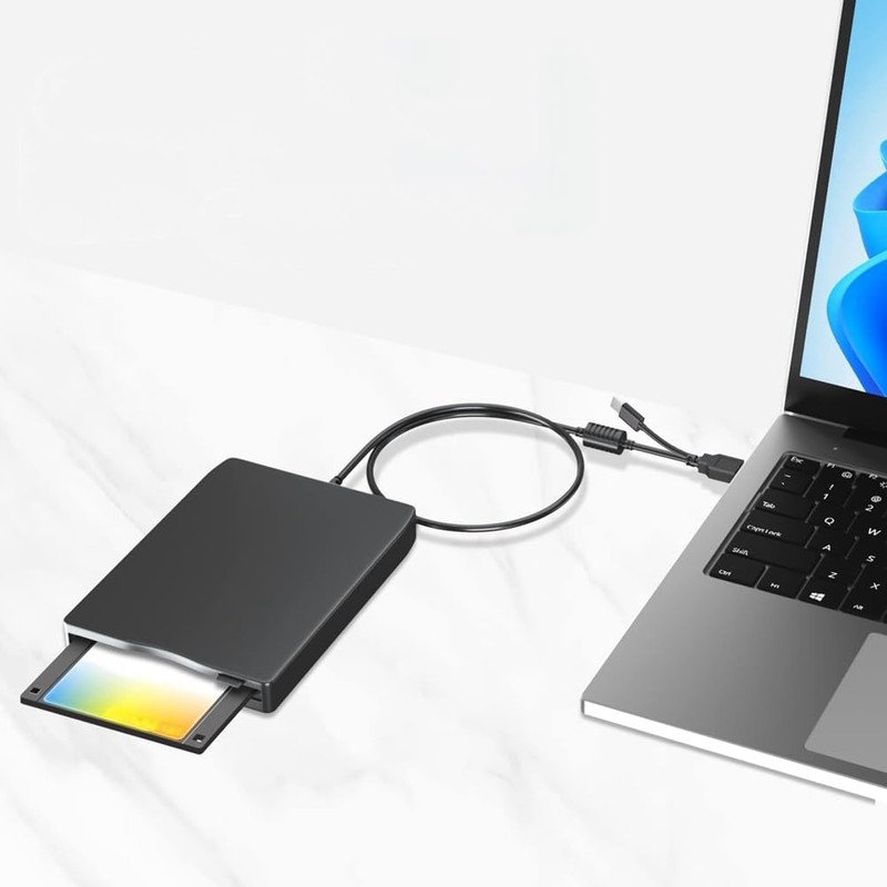 VIOPDER USB Floppy Disk Reader Floppy Disk Drive Dual Interface