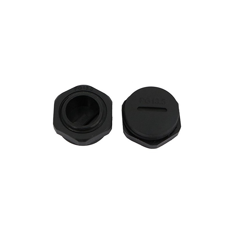 sourcing map PG13.5 Nylon Male Thread Cable Gland End Cap