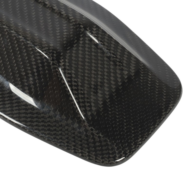 Roof Antenna Cover Glossy Carbon Fiber Protective Decorative Antenna Cover