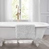 Laura Ashley Heathered Crochet Border 100% Cotton 17"x24" Skid-Resistant Bath