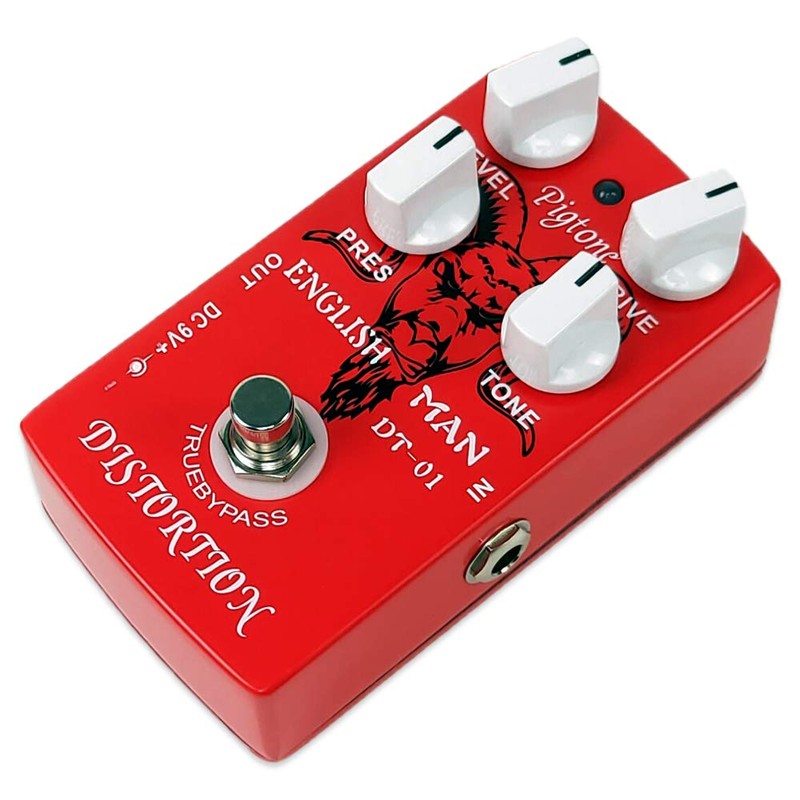 pigtone Pedal de efectos de guitarra PP-24 Classic Distortion analógico
