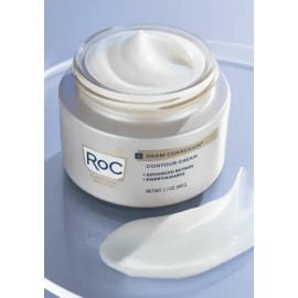 Roc Derm Correxion Crema de Contorno Rostro y Cuello Retinol Avanzado 50ml Aplicación Día Noche para Todo Tipo de Piel Reducción de Líneas