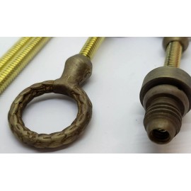 Furniture Knowledge Cheval Mirror Mount Set Cast Brass Laurel Wreath vintage antique rustic art pict - ANTIQUE BRASS