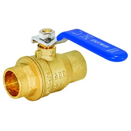 Eastman 3/4 Inch Sweat Heavy Duty Full Port Ball Valve, Brass Plumbing Fitting, 20063LF