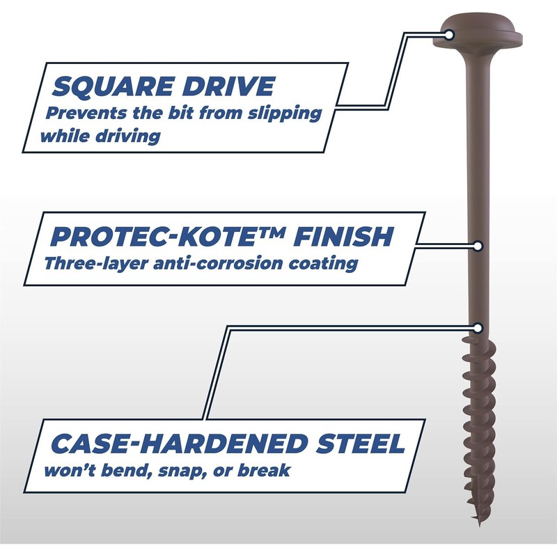 Kreg SML-C2X250-125 HD Pocket Screws, 2-1/2 Inch (125 Count)