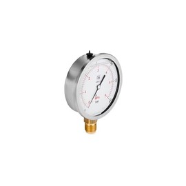 Hydraulik Manometer DN100 Glyzerin Gefüllt 100mm Hydraulische Druckmessgerät Manometer Glyzerin Messgerät Glycerin Manometer mit radialem Anschluss 1/2” 0-60 BAR M100RL1/20-60