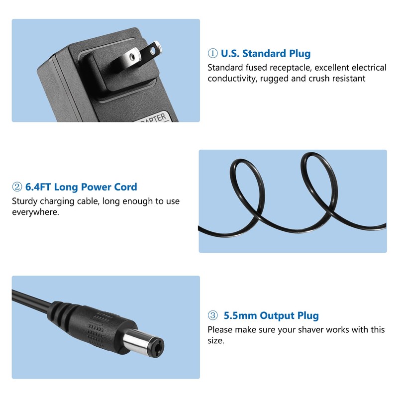 Replacement Adapter for Crosley Record Player, 9V Power Supply for