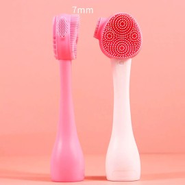 Universo en Linea Cepillo Exfoliante Facial Cuidado Piel Silicona Doble Cara