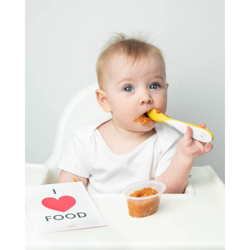 Mummy Cooks ThermoSpoon - Digital Baby Spoon Thermometer (Yellow)