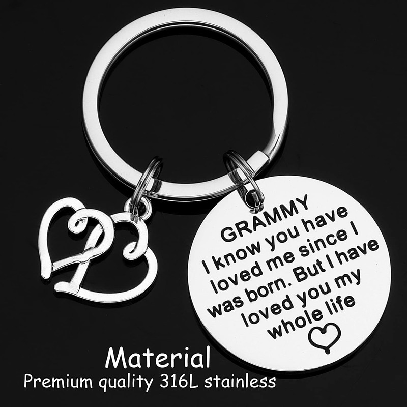 AHAETH Grammy Gift Keychain Best Grammy Ever Key Chains for