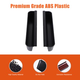 Suetlcoity for Hummer EV Accessories Cab Center Console Organizer New Gear Shifter Storage Box Compatible with 2022-2024-2025 Hummer EV SUV Truck Pickup Gear Shift Console Side Tray 2PCS (Black)