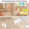 Fovkdcvw Over the Door Pantry Organizer, 6-Tier Pantry Door Organization