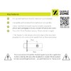 HANDLEZONE® Bathroom Toilet Door Deadbolt Lock - Black Matt -