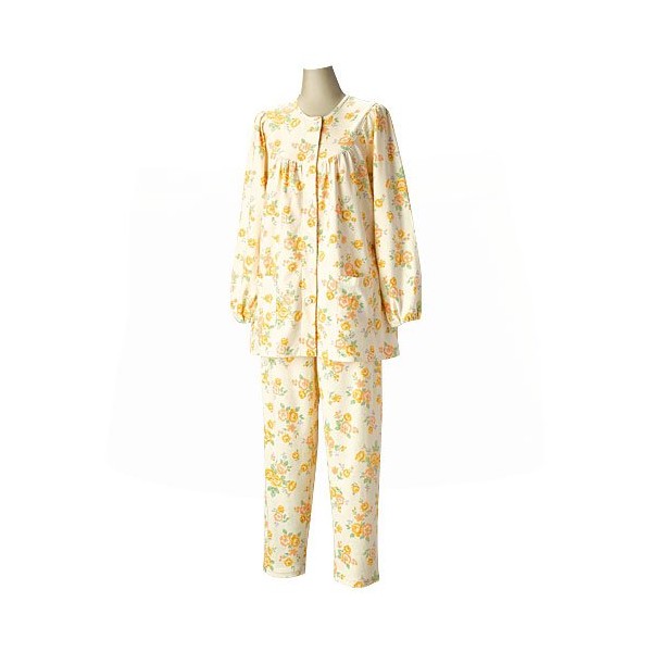 GUNZE TB2807 Health Support Pajamas, Long Sleeve Pajamas (Set of S)
