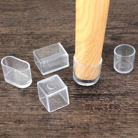 Chair Leg Caps, Furniture Protector, Floor Protection, Elastic Chair Pads for Chair Legs, Square, 4 Pieces (40 x 40 mm)