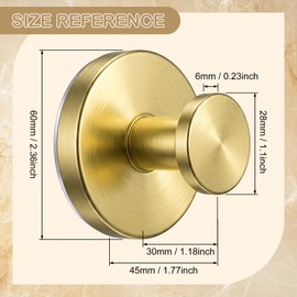 Sliner 12 Pack Suction Cup Hooks for 250th Anniversary Decorations, Wreath Hangers for Front Door, Heavy Duty Removable Wreath Hanger for Glass Window Door, Patriotic Decor (Black Gold Silver)
