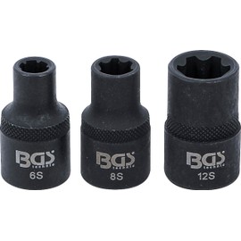 BGS 9336 Socket Spanner Set Wedge Profile (for RIBE) M6S, M8S, M12S 3-Piece Set