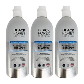 Black Foret Root Power Scalp Cool & Deep Clean Hair Loss Relief Shampoo 1050ml Large Capacity 3pcs / 블랙포레 루트파워 두피 쿨앤딥클린 탈모완화 샴푸 1050ml 대용량 3개
