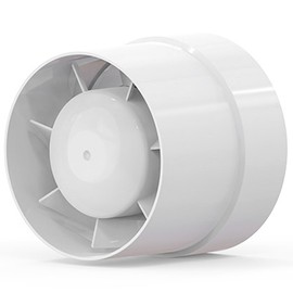 ANBOO Pipe Fan, 100 mm Exhaust Fan, Pipe Fan, Quiet Inline Pipe Fan for Home, Kitchen, Toilet (100)