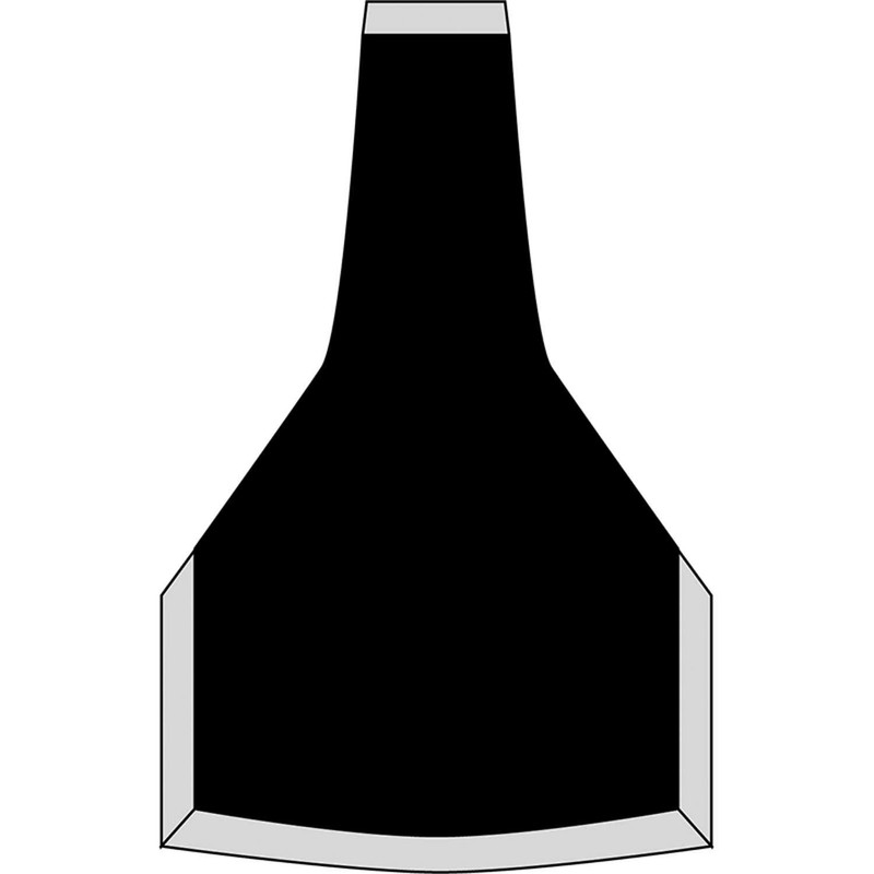 Rogue Hoe 5.5 Inch Steel Triangle Blade Fire Line Hoe