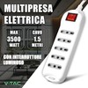 V-TAC Power Strip with Switch and Cable of 1.5 Metres,